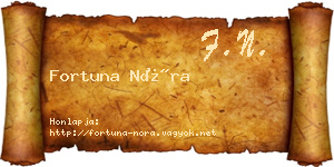 Fortuna Nóra névjegykártya